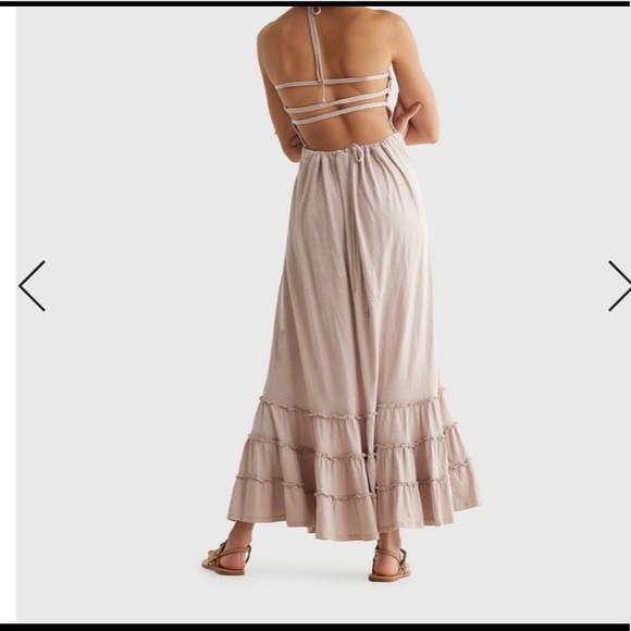 Lucky Boho Knit Maxi Dress - Rose Mauve Color - Picture 4 of 15